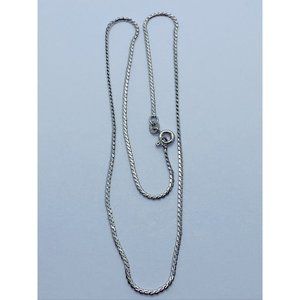 Uno Aere Unoaerre White Gold 14K Chain 1.5mm Wide Serpentine 15"